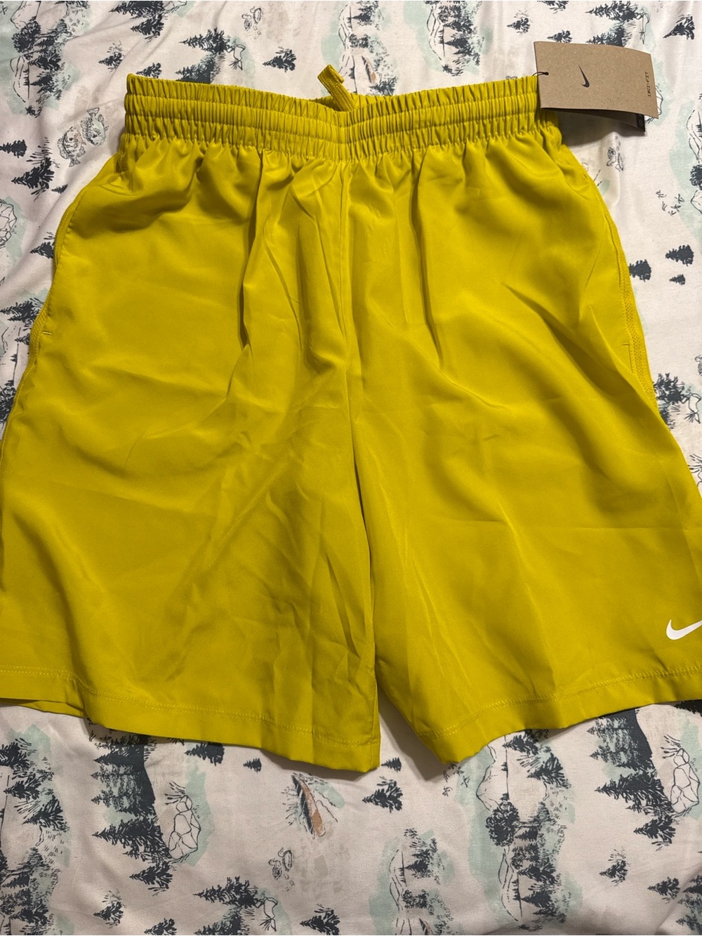 Nike Kids Yellow Athletic Shorts NEW Small, Large or XL